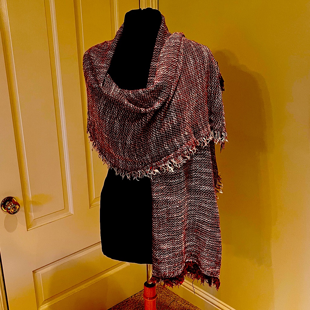 Maroon/White Wrap